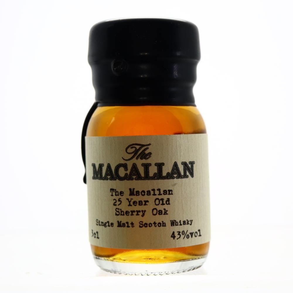 Macallan 25 Year Old Sherry Oak Miniature 3cl