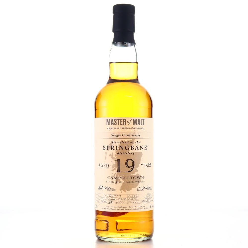 Springbank 1993 Master of Malt 19 Year Old