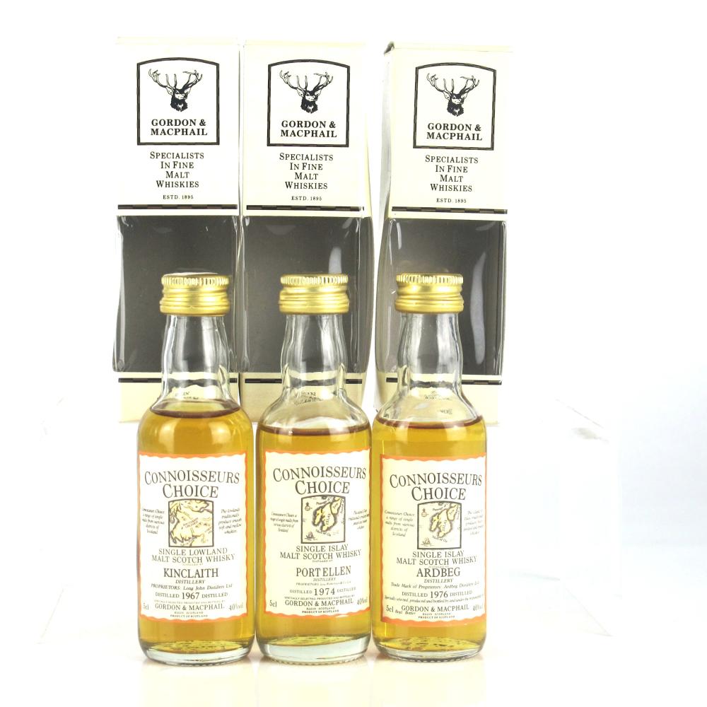 Miscellaneous Gordon and MacPhail Miniatures Collection 3 x 5cl / includes Port Ellen 1974