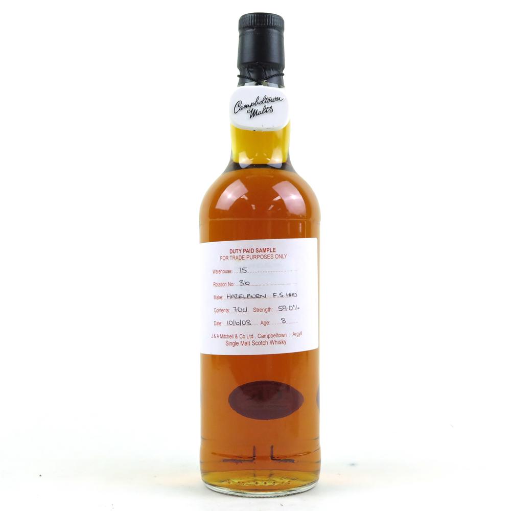 Hazelburn 2008 Duty Paid Sample 8 Year Old / First Fill Sherry Hogshead