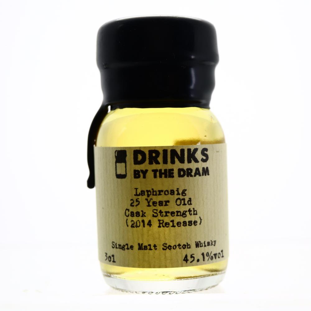 Laphroaig 25 Year Old Cask Strength 2014 Edition Miniature 3cl