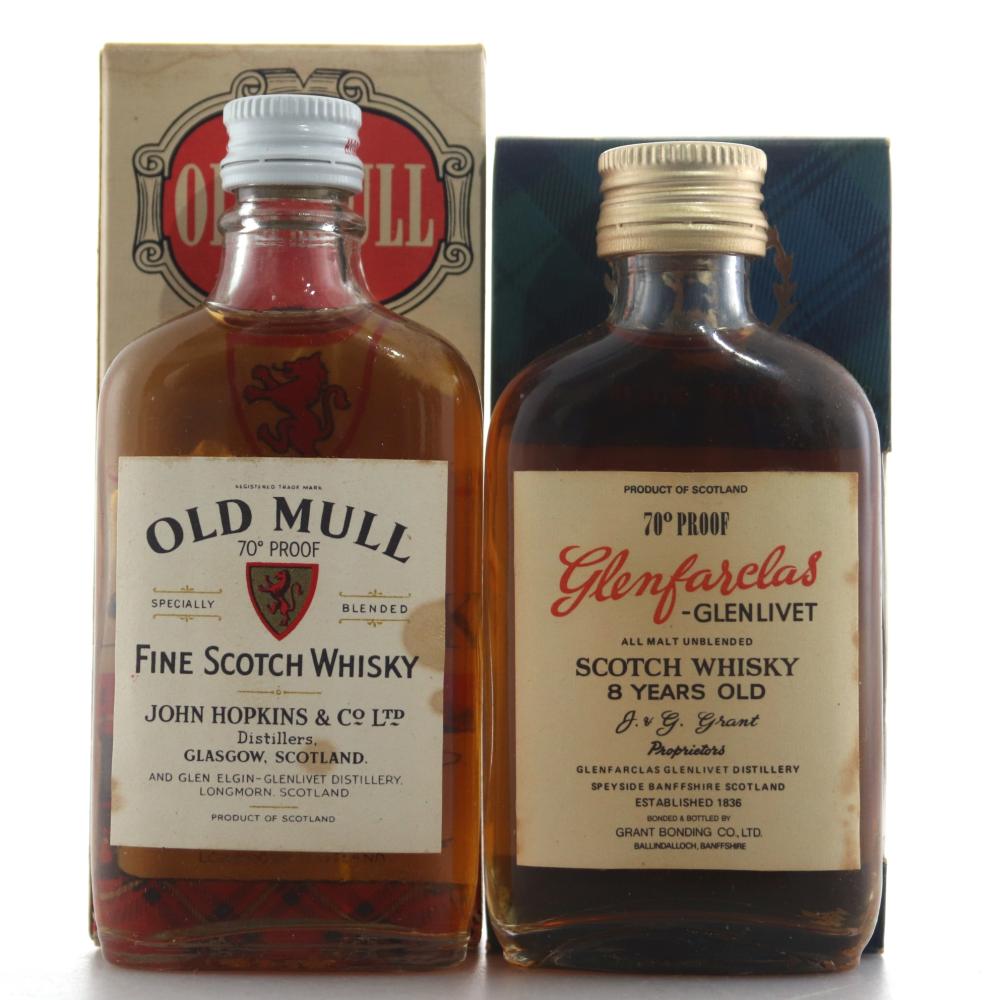 Miscellaneous Miniature Selection 2 x 5cl / Includes Glenfarclas 1970s