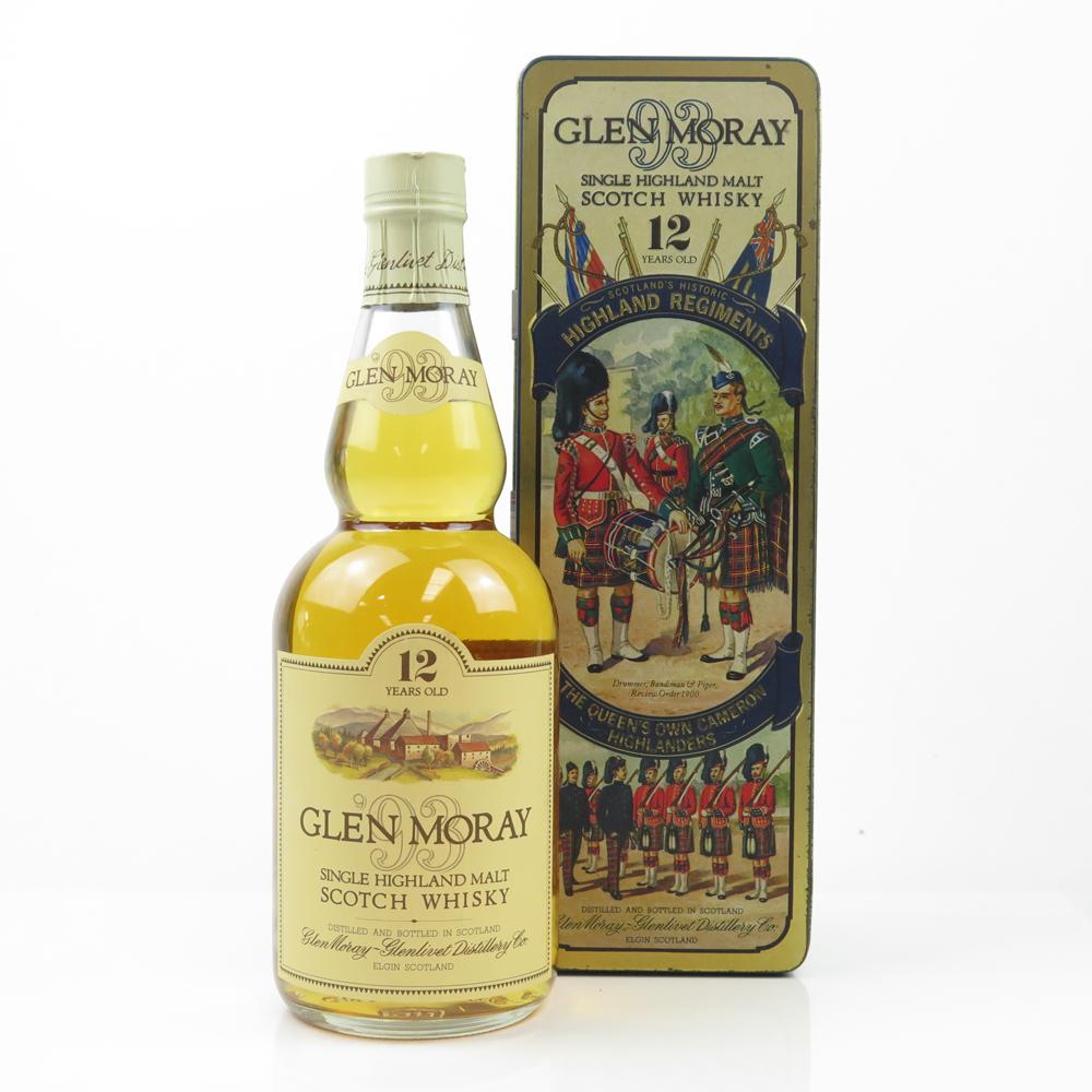 Glen Moray 12 Year Old Queen's Own Cameron Highlanders Tin 