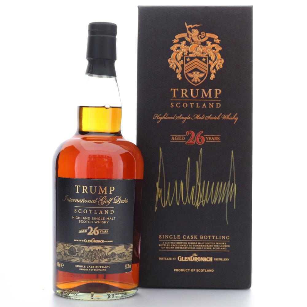 Glendronach 26 Year Old Trump International Scotland / Signed by President of the United States of America, Donald J. Trump