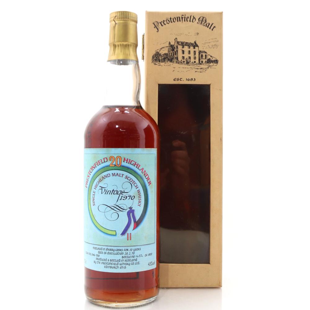 Glendronach 1970 Prestonfield House 20 Year Old