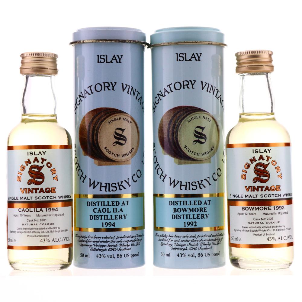 Signatory Vintage Islay Miniatures x 2