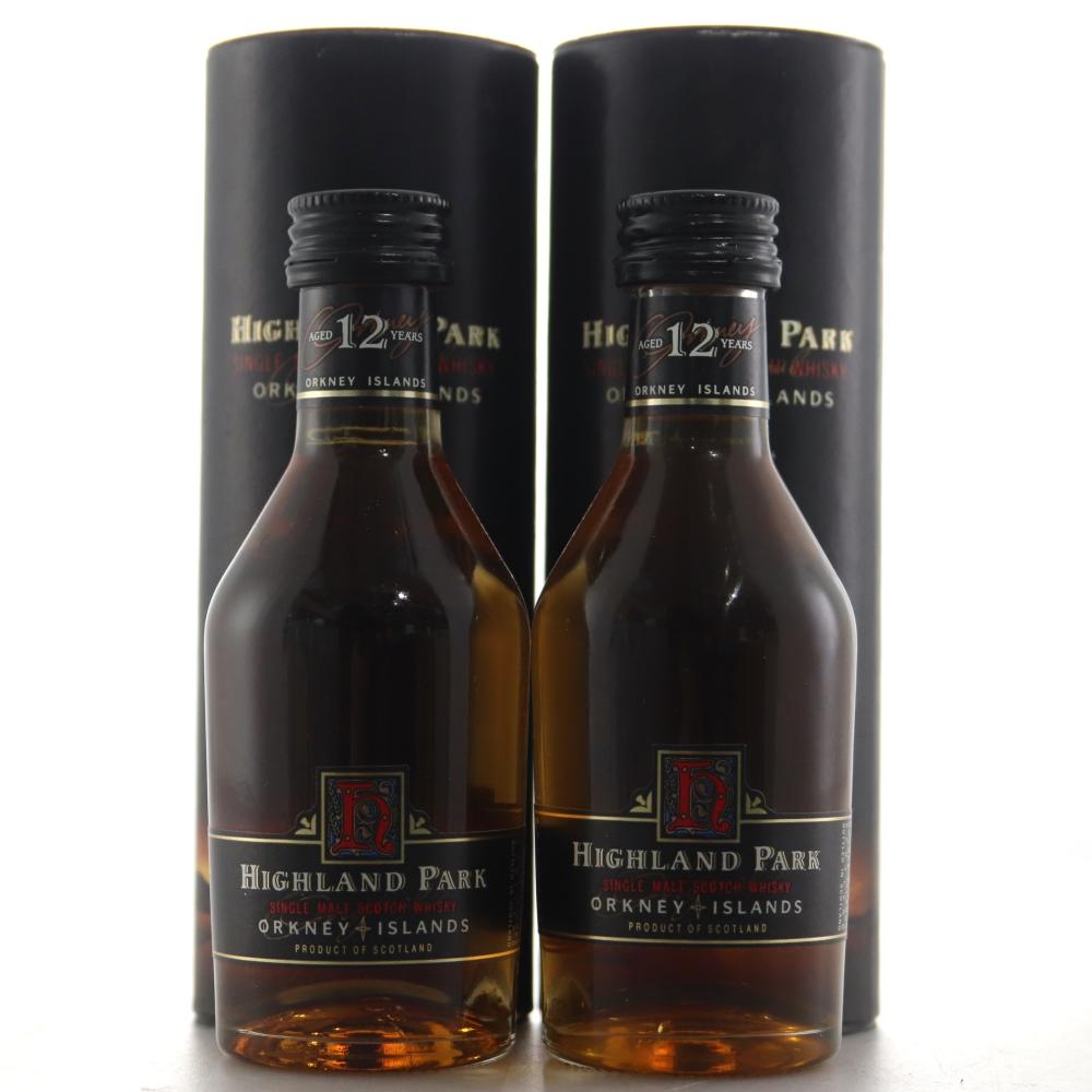 Highland Park 12 Year Old Miniatures x 2