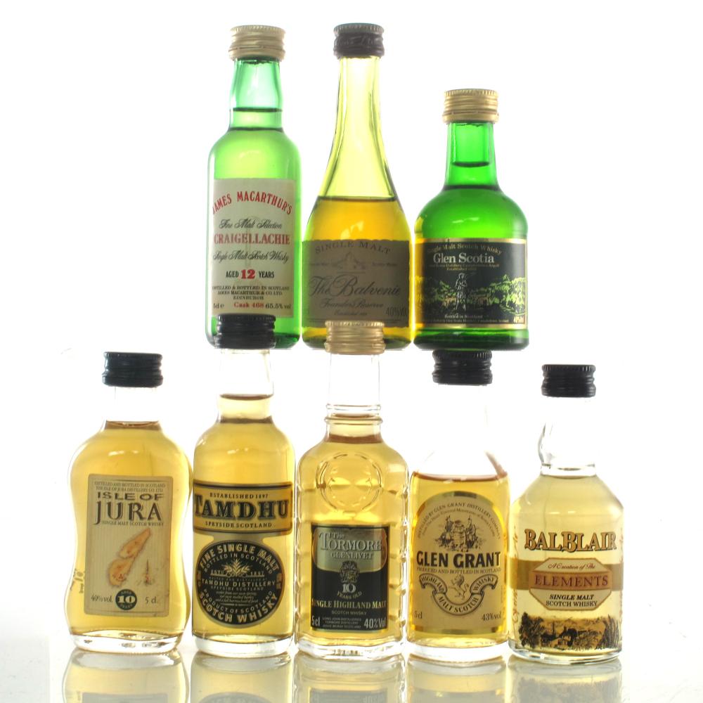 Single Malt Miniature Selection x 8 / including Balvenie Founder's Reserve