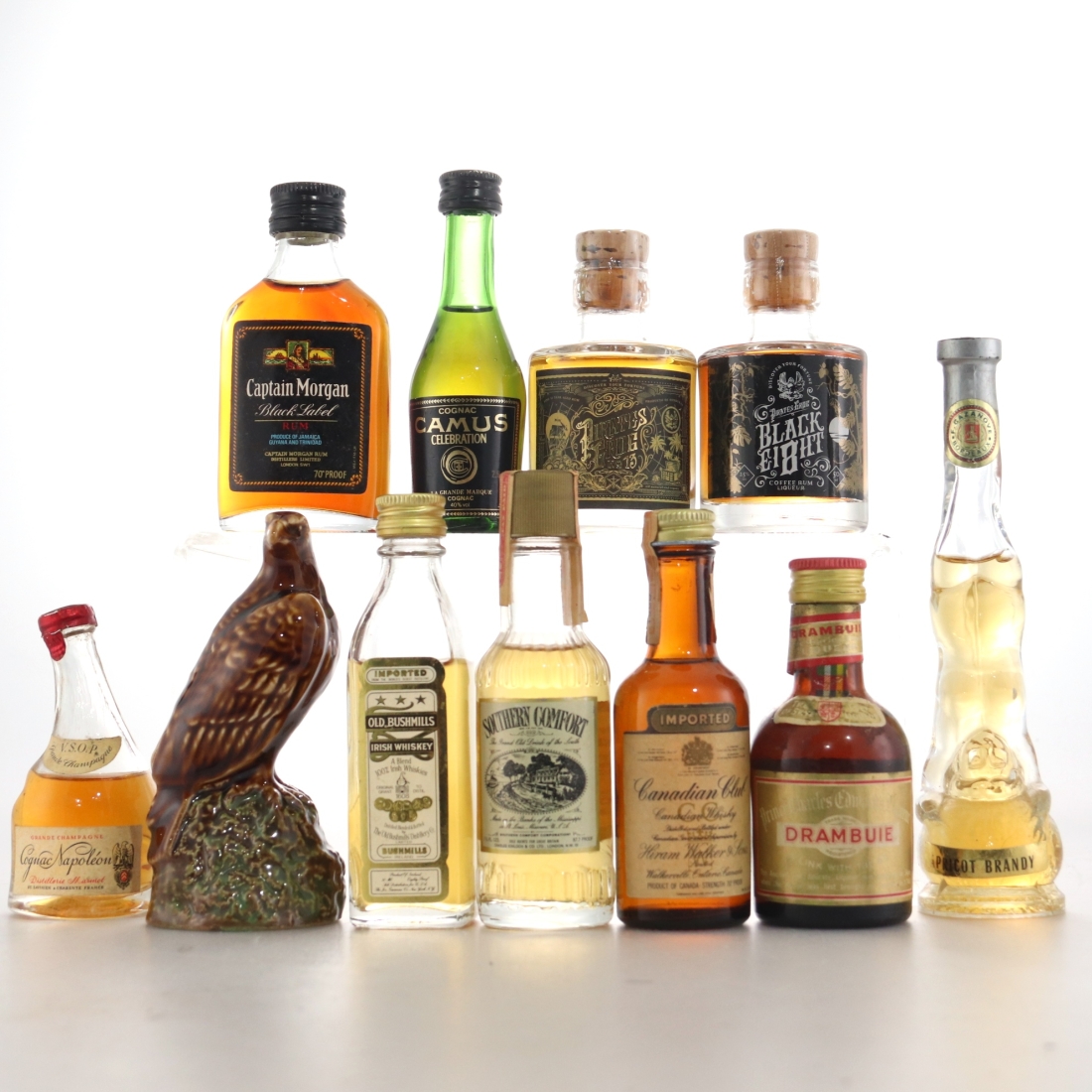 Brandy, Rum & Whisky Miniatures x 11