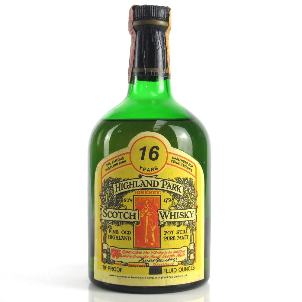 Highland Park 16 Year Old St Magnus Label 1970s / Ferraretto Import
