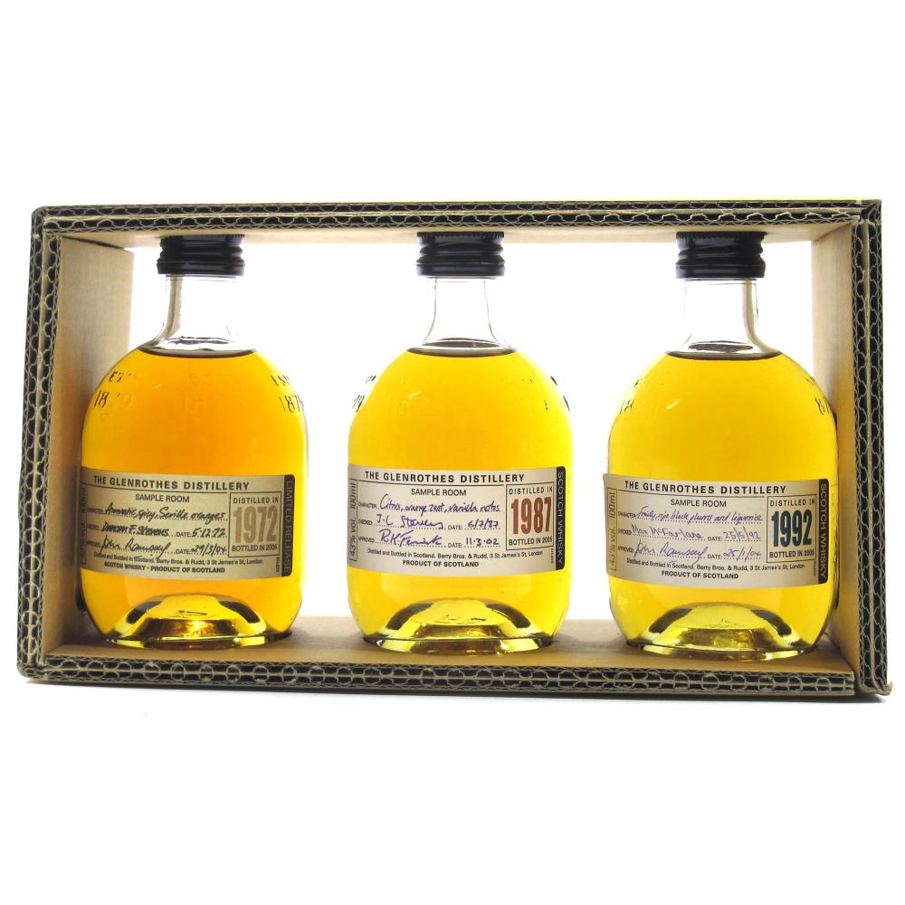 Glenrothes Gift Set 3 x 10cl / Vintage 1972, 1987 & 1992