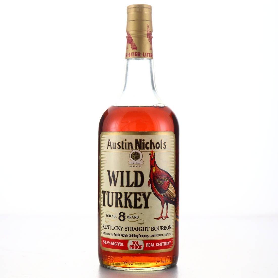 Wild Turkey Old No.8 Brand 101 Proof 1 Litre 1992