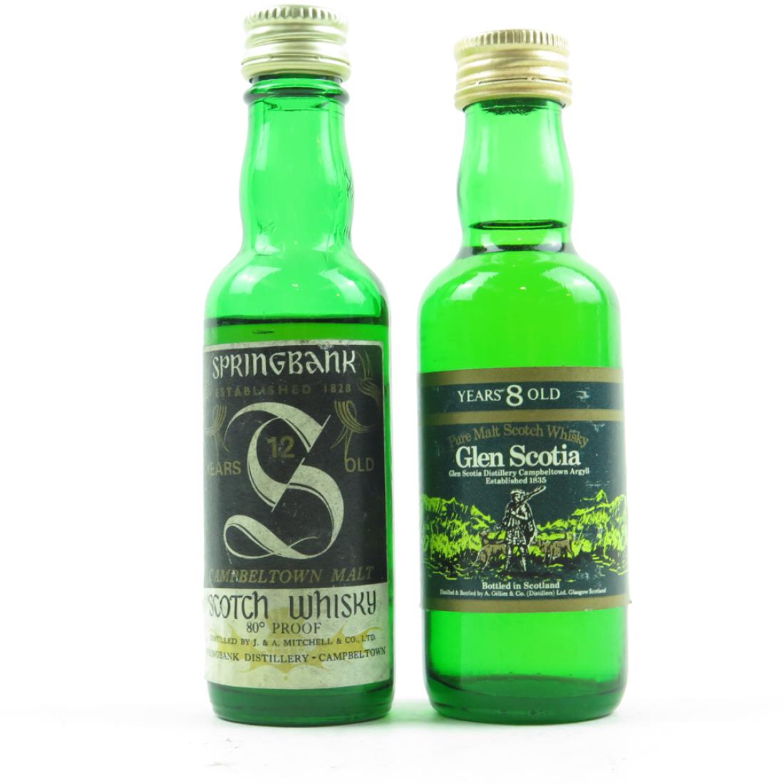 Springbank 12 Year Old 1970s and Glen Scotia 8 Year Old 2 x 5cl