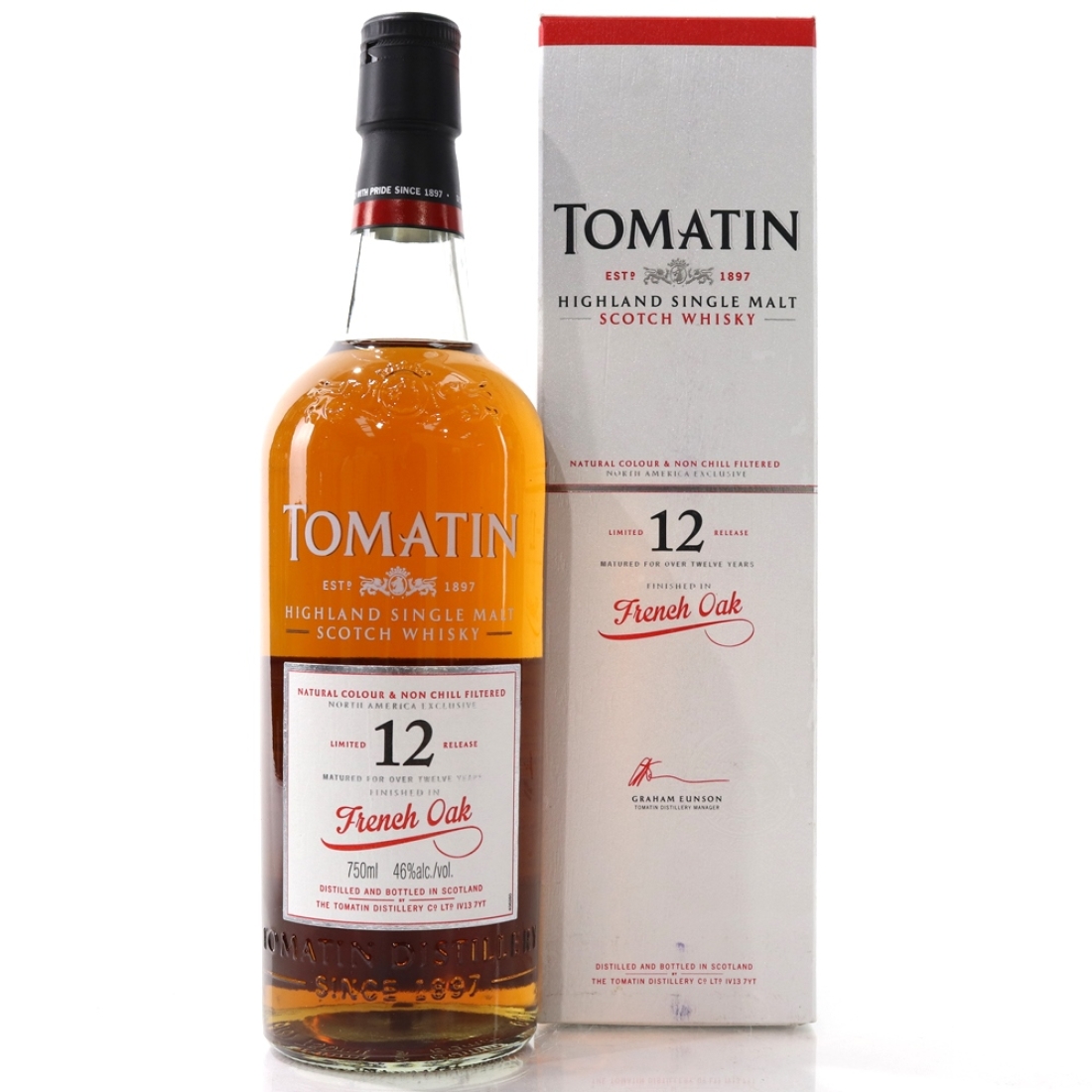Tomatin 12 Year Old French Oak Finish 75cl / US Exclusive