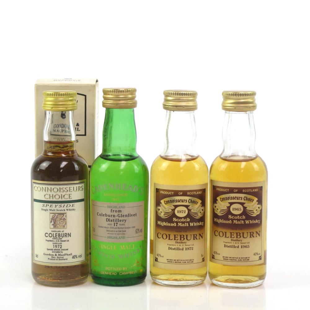Coleburn Miniature Selection 4 x 5cl / Including 1965 Gordon and MacPhail