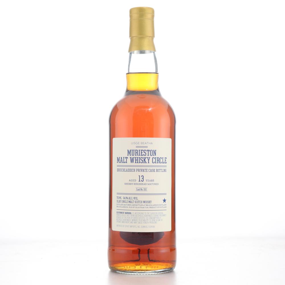 Bruichladdich 13 Year Old Private Cask #1511 75cl / Muriston Malt Whisky Circle