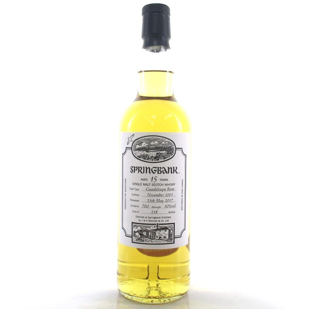 Springbank 2001 Guadeloupe Rum Cask 15 Year Old