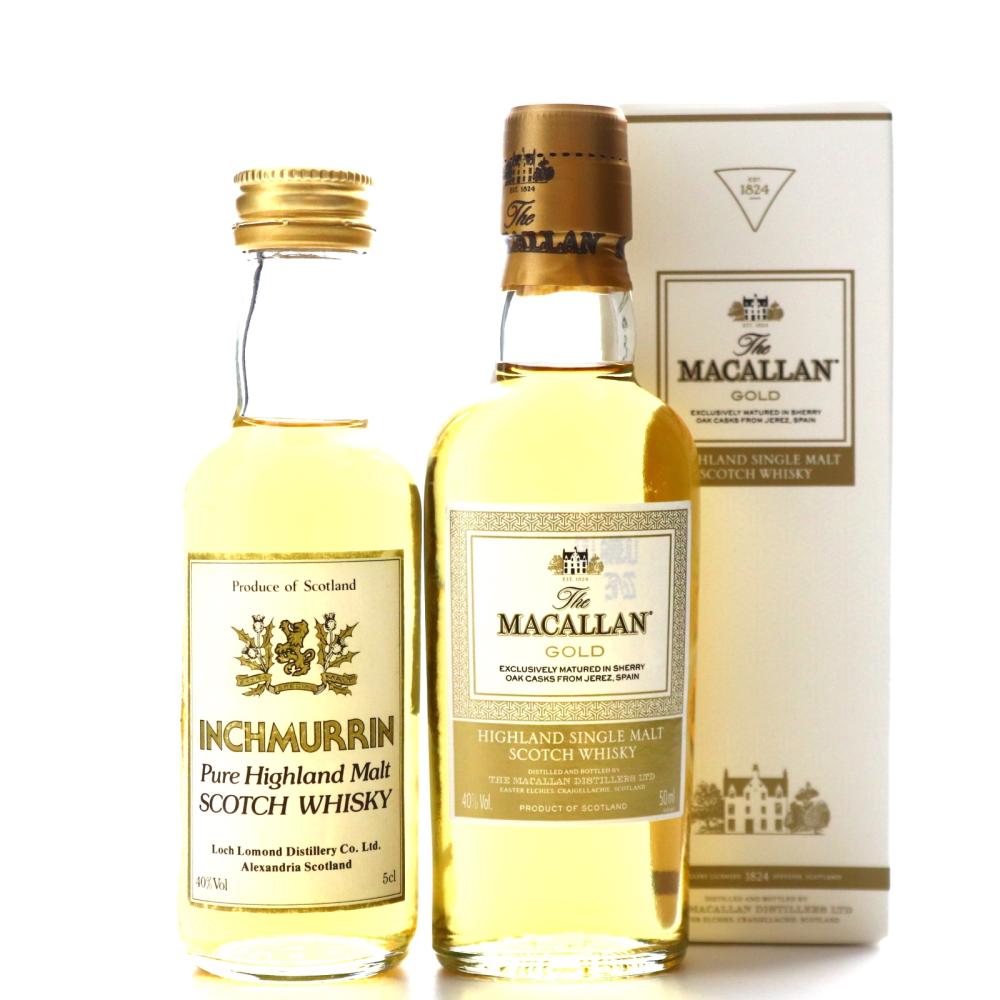Macallan Gold & Inchmurrin Miniature x 2