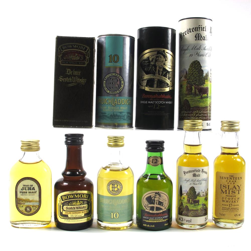 Island & Islay Miniatures 6 x 5cl / including Bowmore Prestonfield