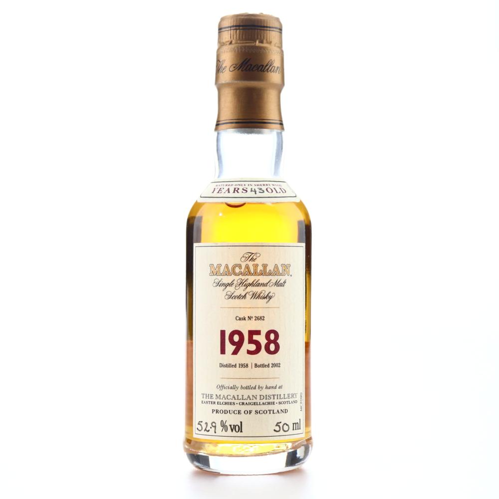 Macallan 1958 Fine and Rare 43 Year Old #2682 Miniature