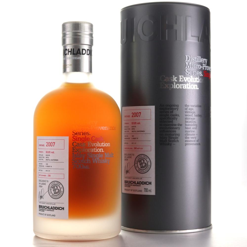 Bruichladdich 2007 Micro Provenance Single Cask  #1321 / UK Laddie Crew