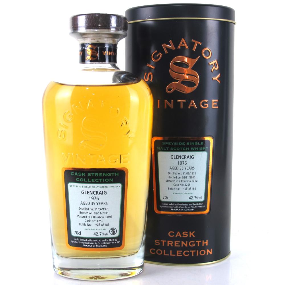 Glencraig / Glenburgie 1976 Signatory Vintage 35 Year Old Cask Strength