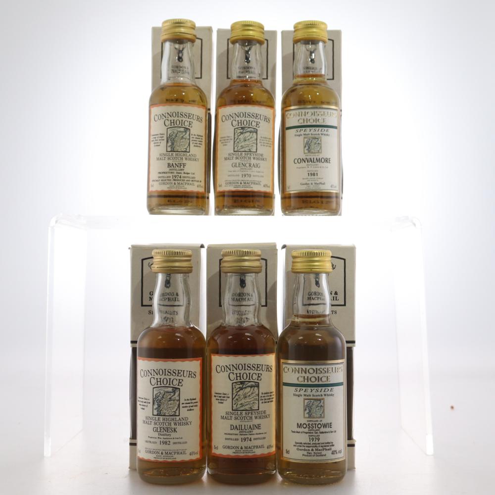 Gordon and MacPhail Miniatures x 6 / includes Banff