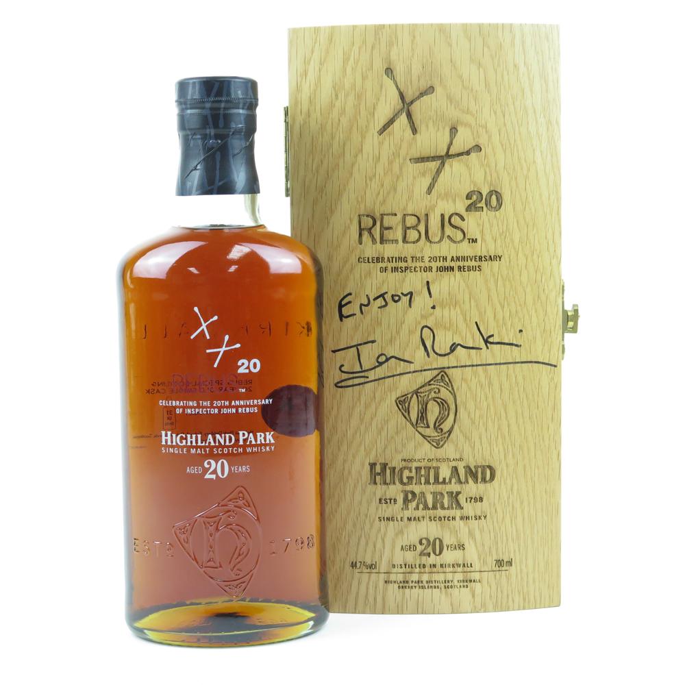 Highland Park 20 Year Old Rebus / Signed by Ian Rankin