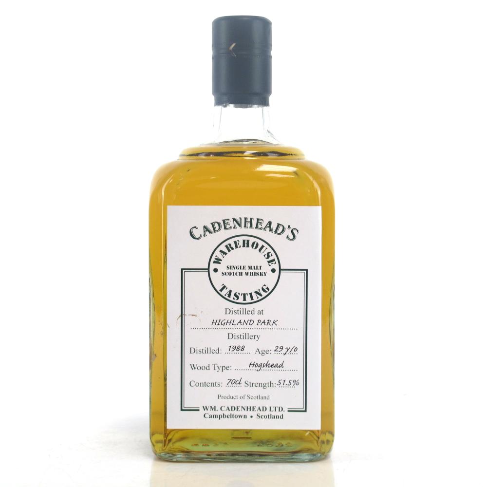 Highland Park 1988 Cadenhead's 29 Year Old / Warehouse Tasting