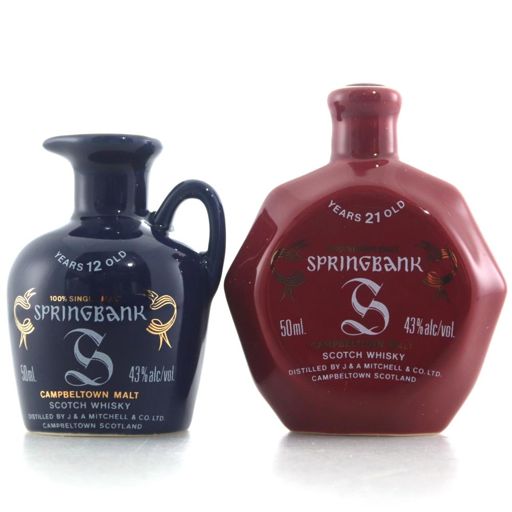 Springbank Decanter Miniatures x 2