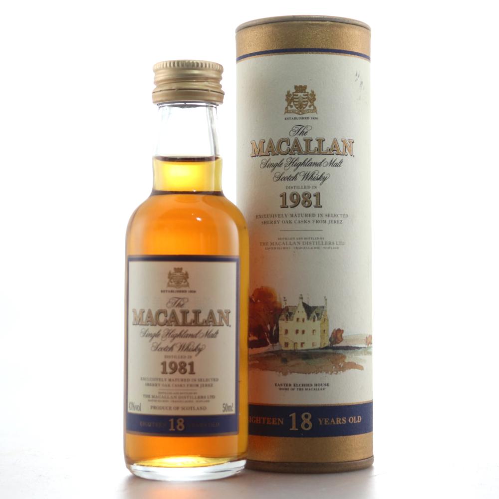 Macallan 1981 18 Year Old Miniature 