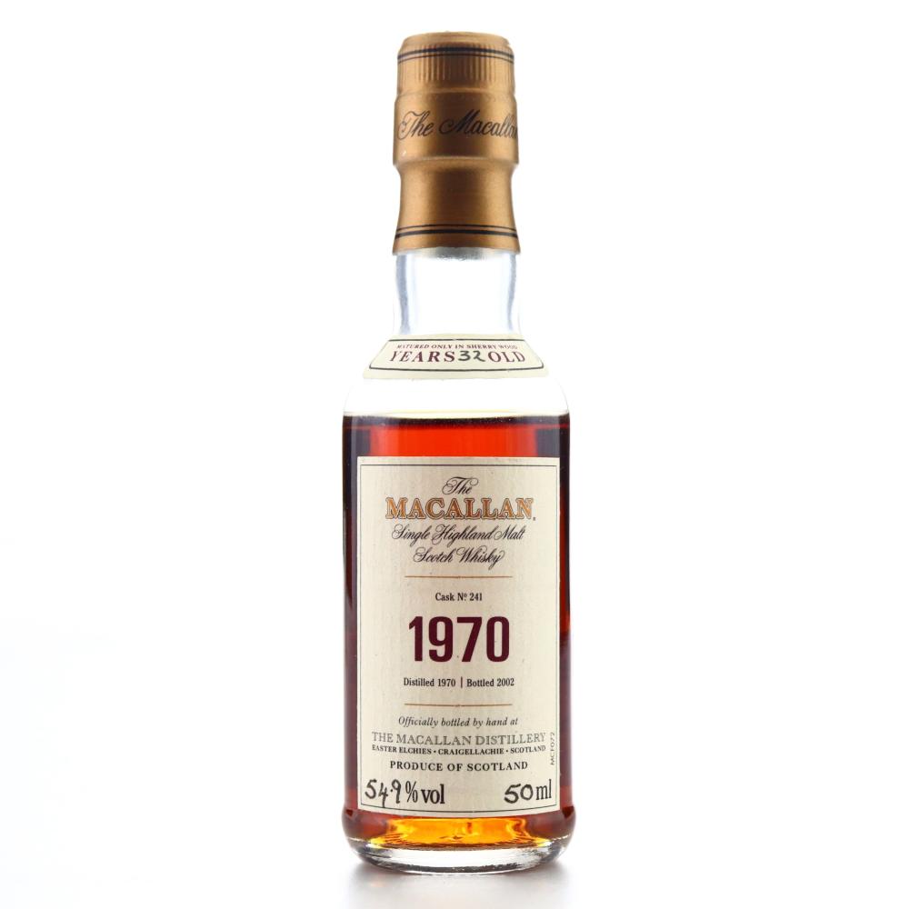Macallan 1970 Fine and Rare 32 Year Old #241 Miniature