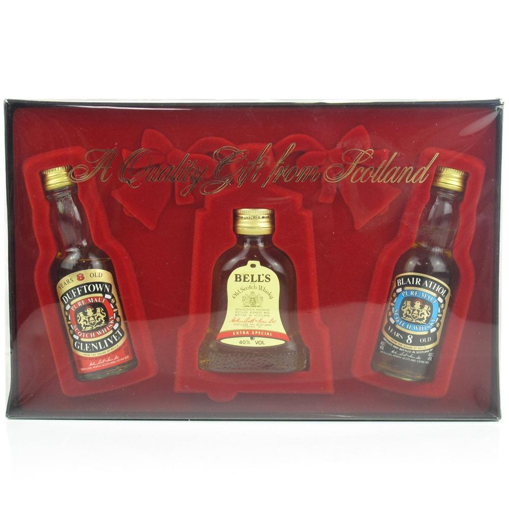 Bell's Miniature Gift Pack 1980s / Including Blair Athol and Dufftown