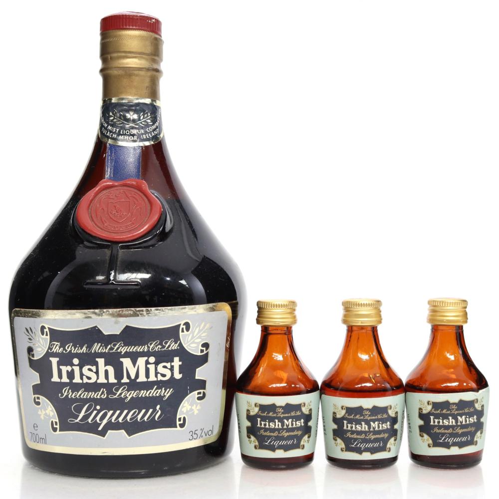 Irish Mist Liqueur 70cl & 3 x Miniature 2.85cl