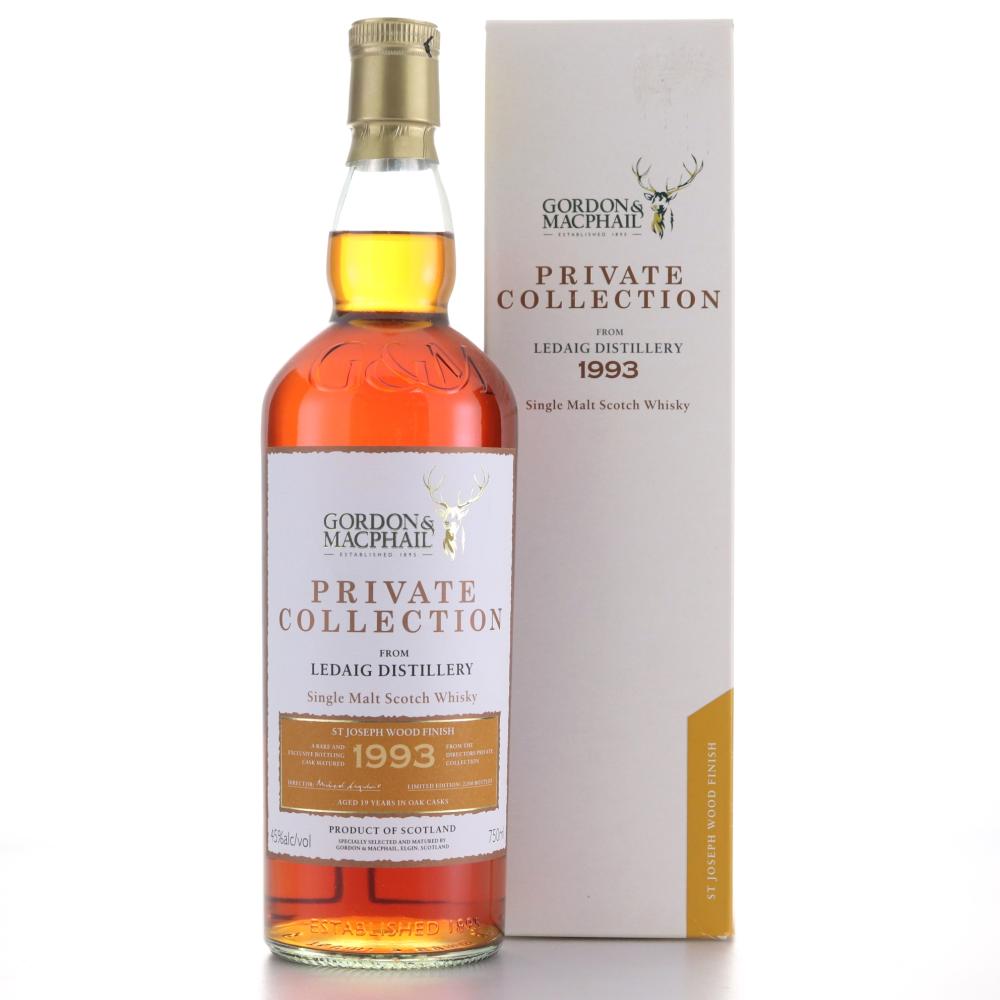 Ledaig 1993 Gordon and MacPhail Private Collection 75cl / St Joseph Wood Finish - US Import