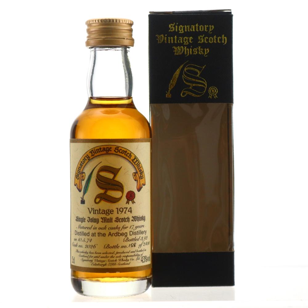Ardbeg 1974 Signatory Vintage 17 Year Old Miniature