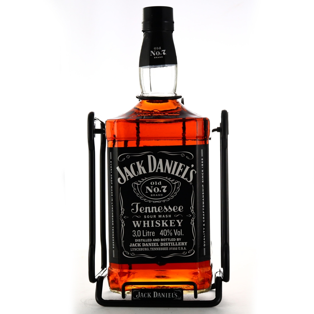 Jack Daniel's Old No.7 80 Proof 3 Litre 2015 with Cradle