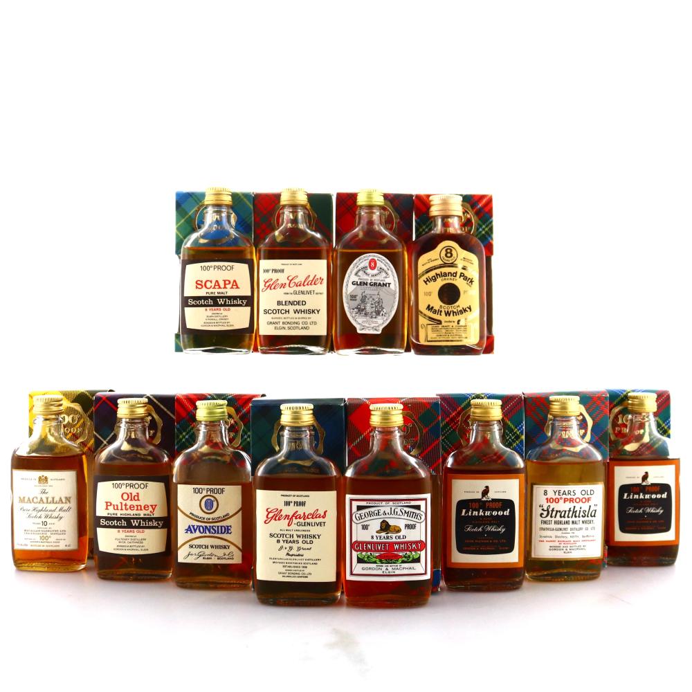 Gordon and MacPhail Miniatures x 12 1970s / Case