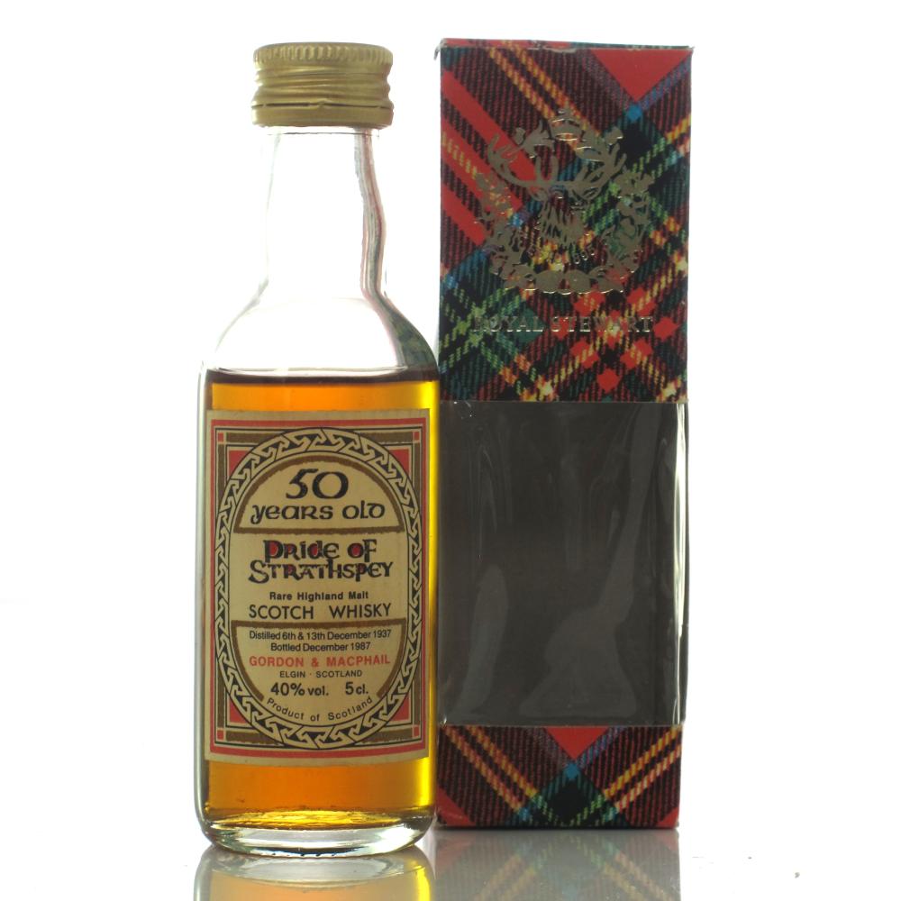 Pride of Strathspey 1937 Gordon and MacPhail 50 Year Old Miniature 5cl