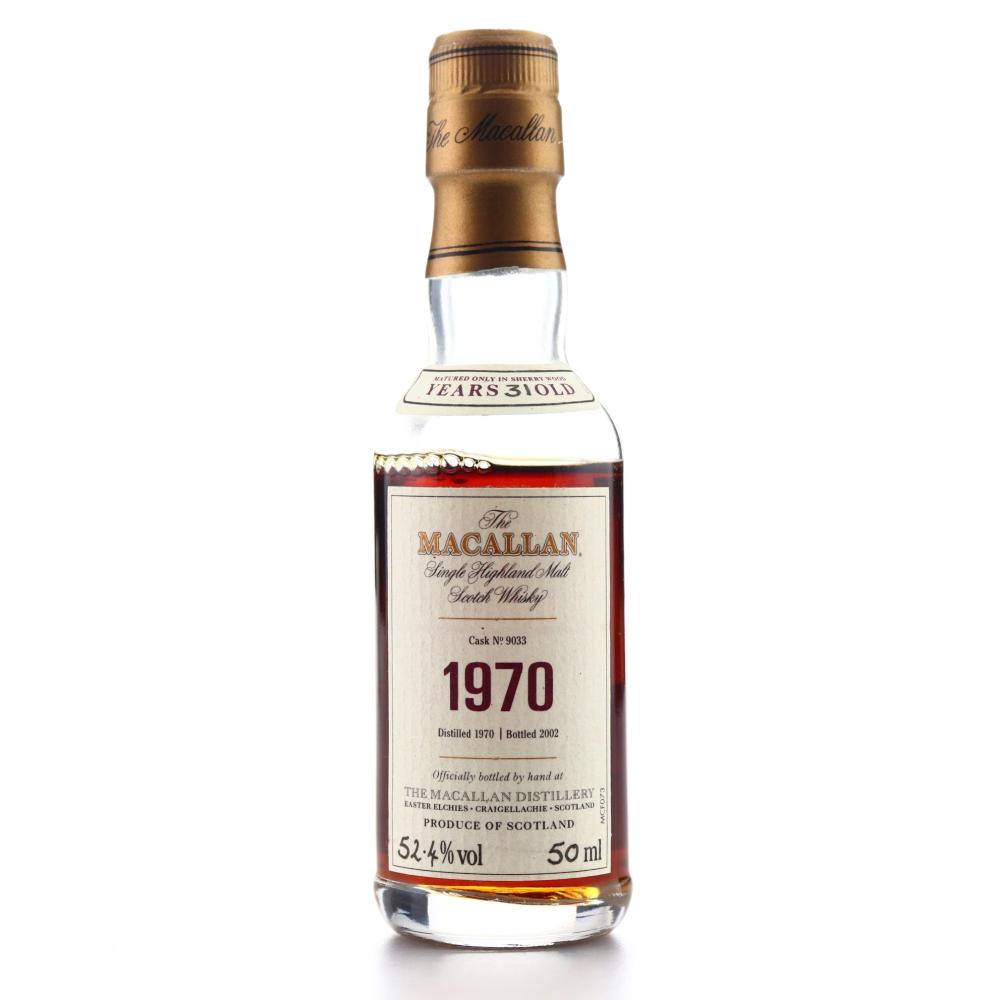 Macallan 1970 Fine and Rare 31 Year Old #9033 Miniature