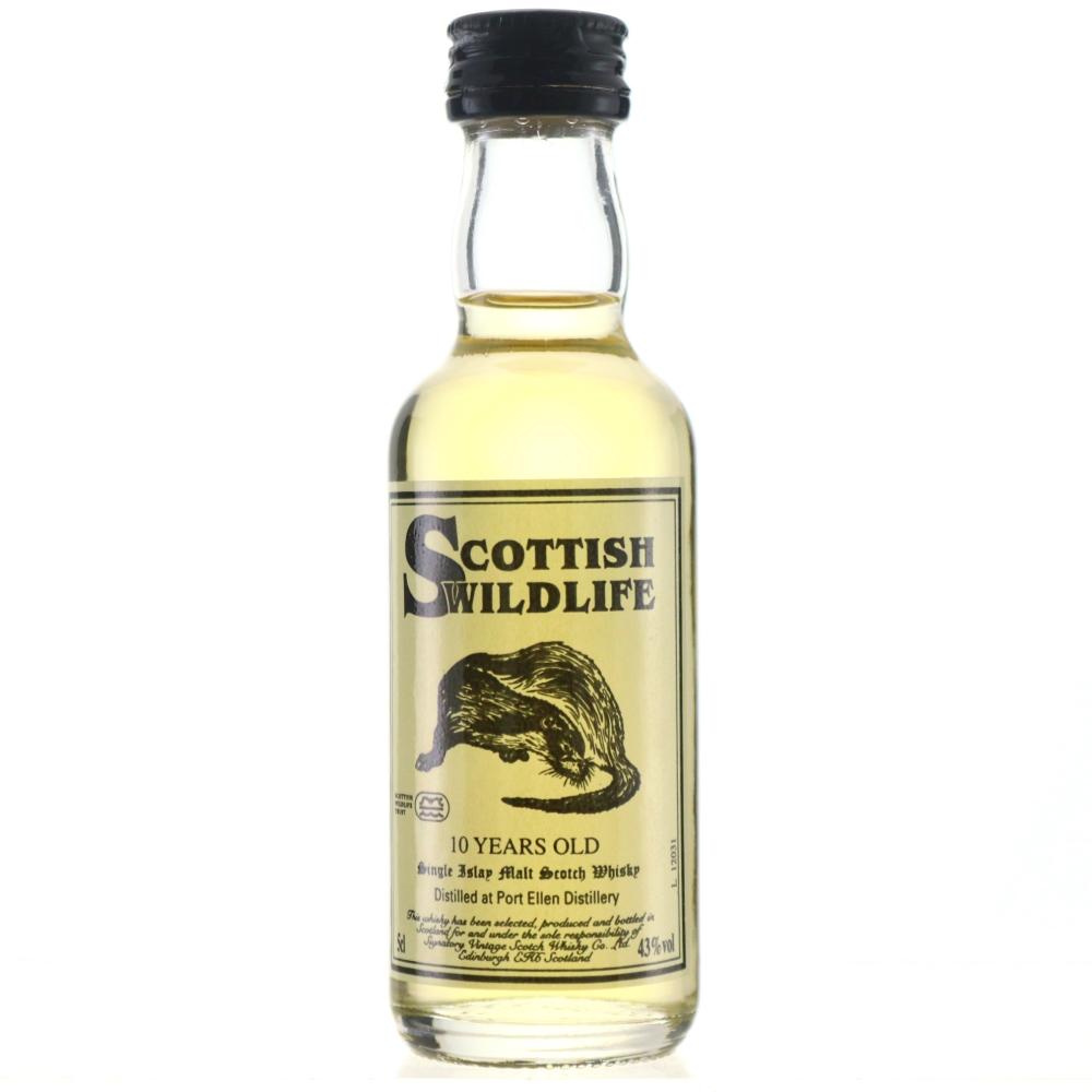 Port Ellen Signatory Vintage 10 Year Old Scottish Wildlife Miniature 5cl