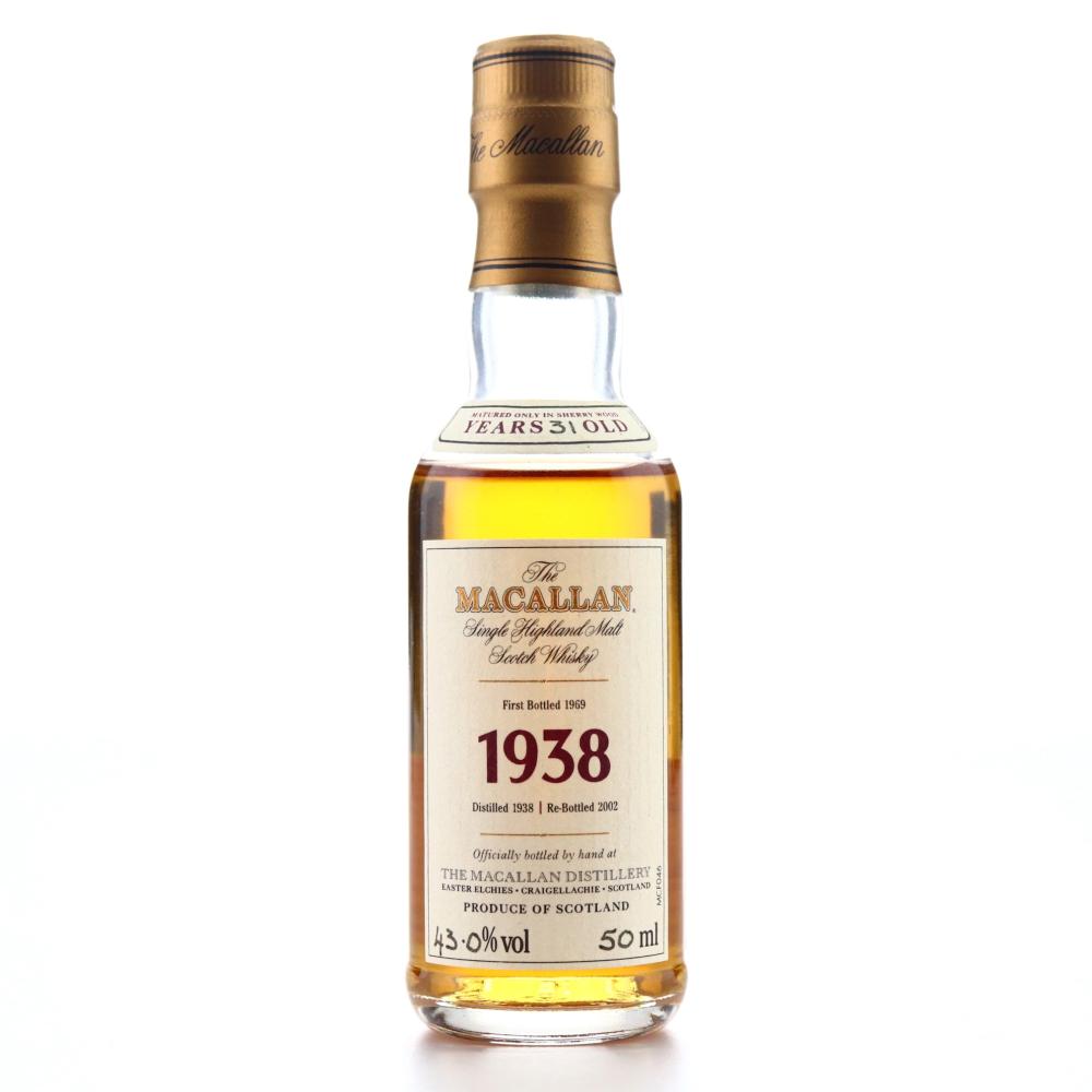 Macallan 1938 Fine and Rare 31 Year Old Miniature 