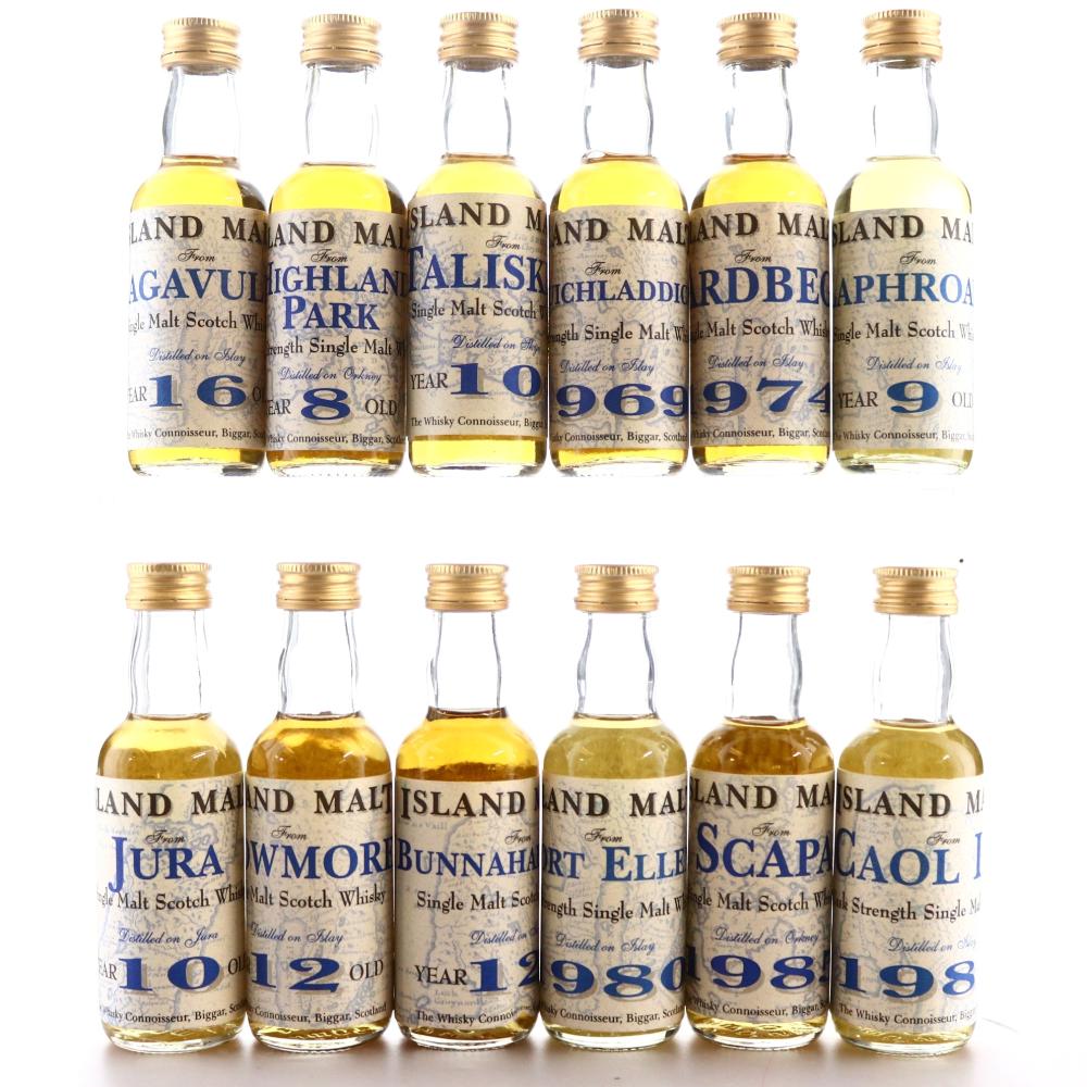 Whisky Connoisseur Miniatures x 12 / Include Port Ellen