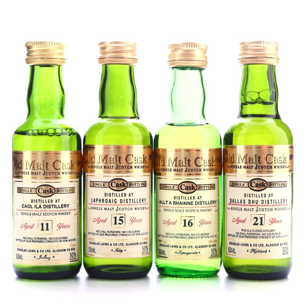 Duncan Taylor Old Malt Cask Miniatures x 4