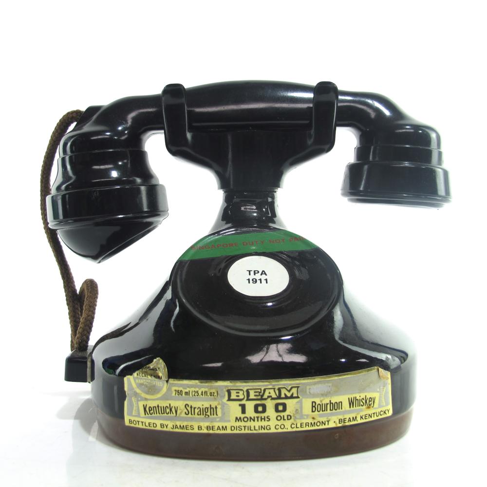 Jim Beam 100 Months Old French Phone Decanter 1979