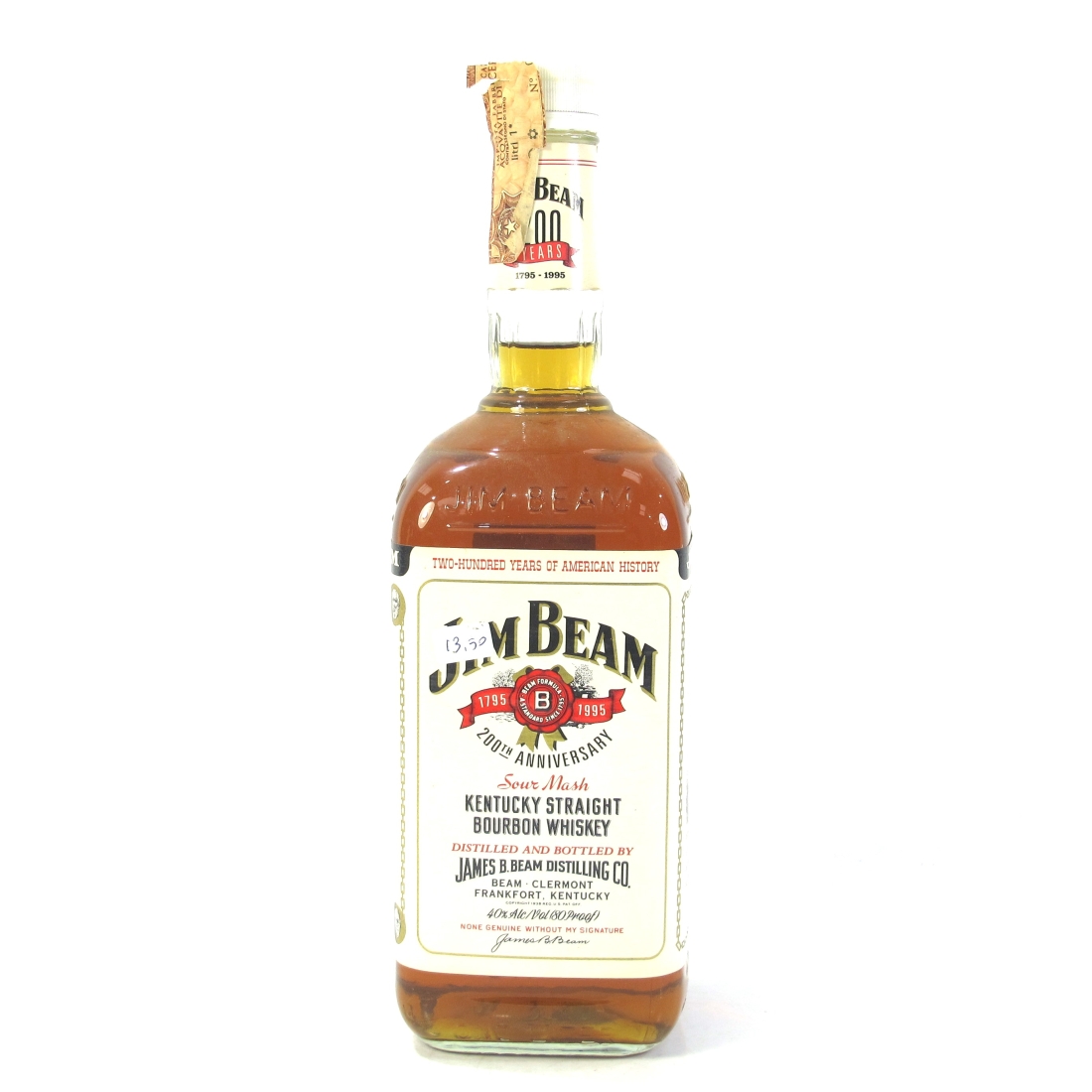 Jim Beam Kentucky Straight Bourbon 1 Litre / 200th Anniversary