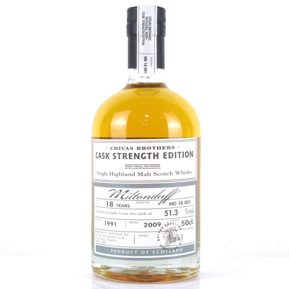 Miltonduff 1991 Cask Strength 18 Year Old Batch #001