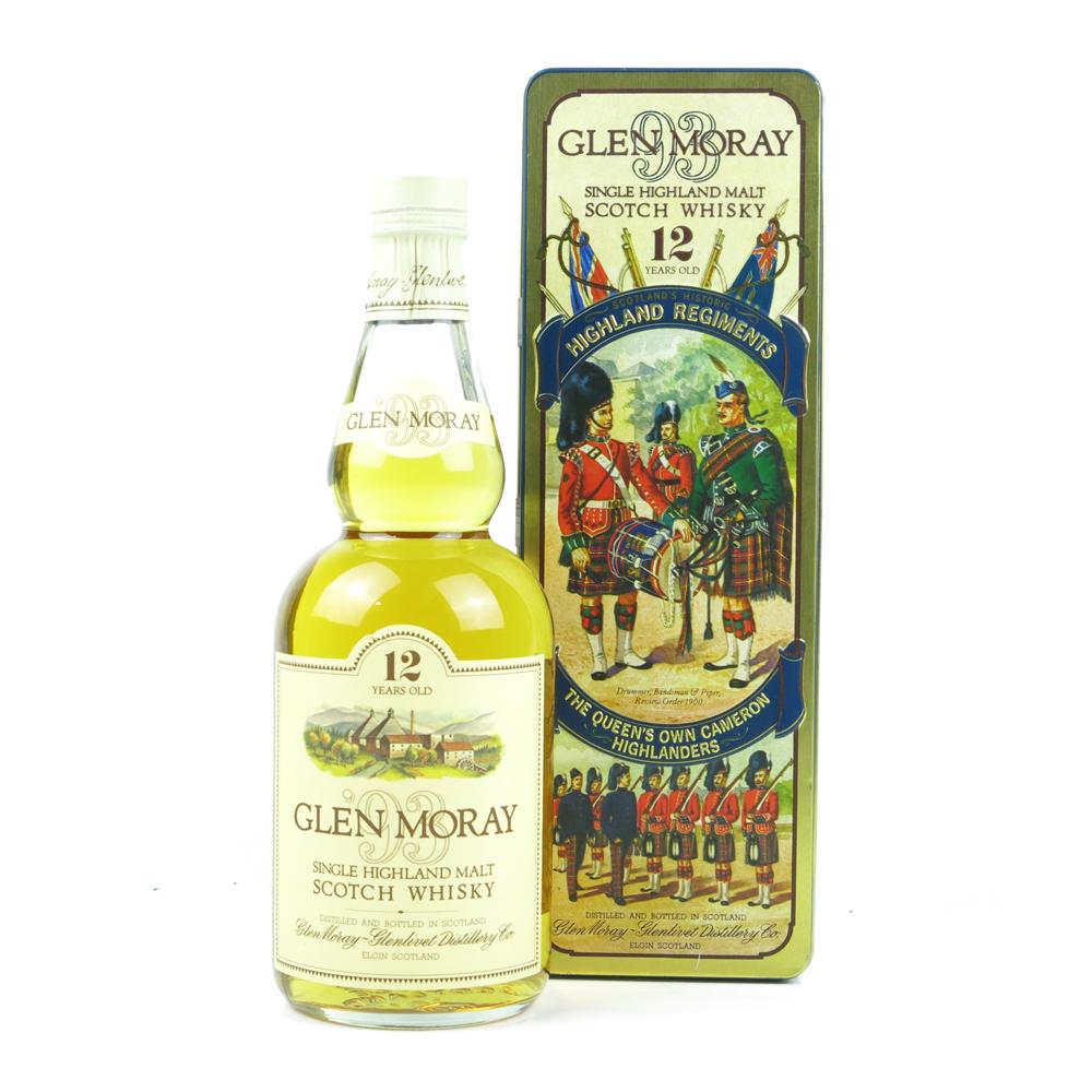 Glen Moray 12 Year Old Queen's Own Cameron Highlanders Tin