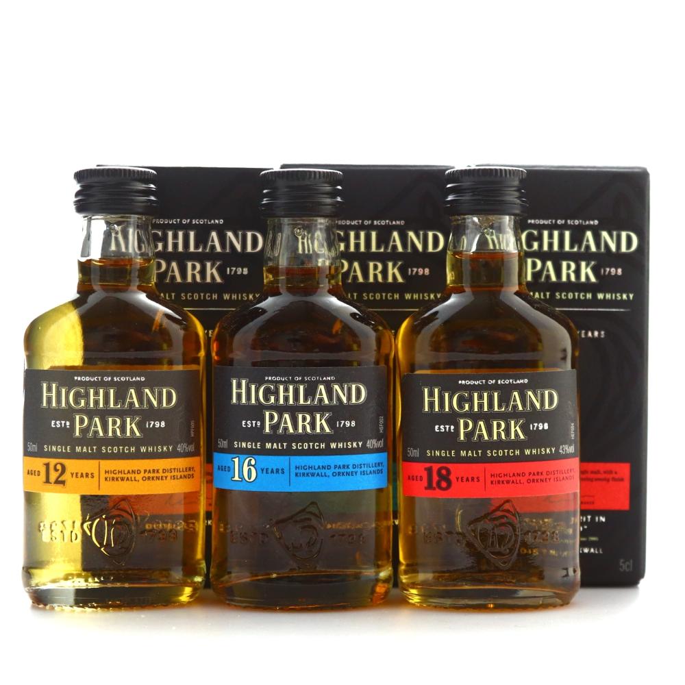 Highland Park Miniature x 3