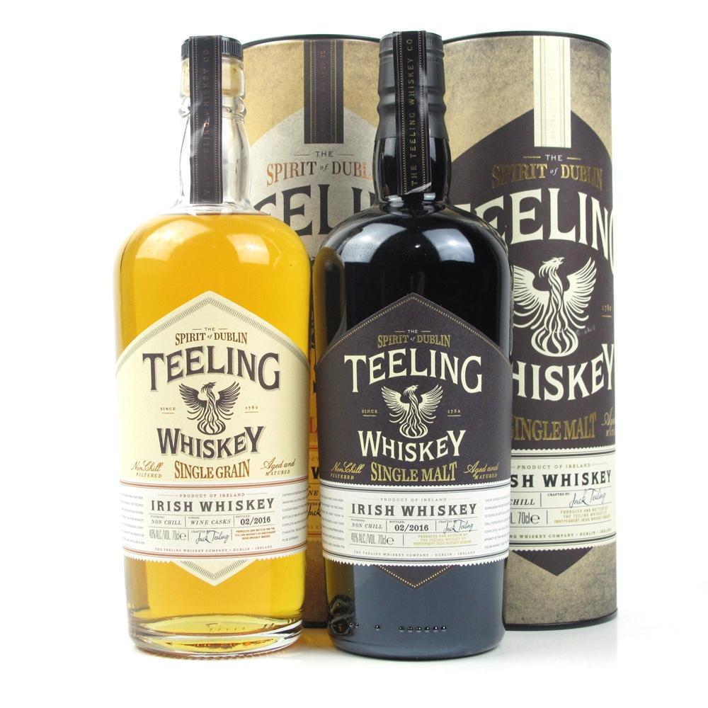 Teeling Whisky Selection Single Malt and Single Grain 2 x 70cl
